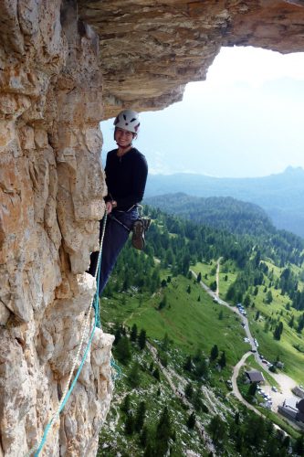 Am Dach der Miriam an den Cinque Torri. | Foto: David Lochner